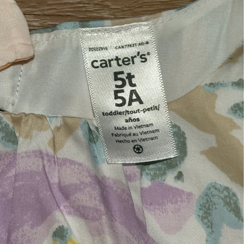 NWOT Carter’s Floral Sateen Easter Dress